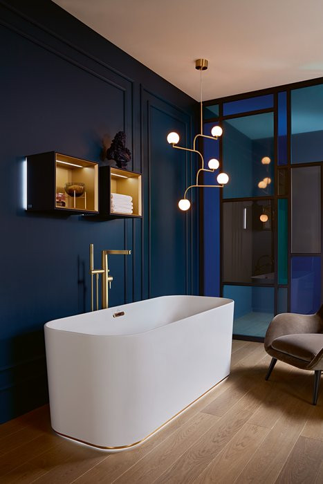 Villeroy&Boch Verve Showers słuchawka prysznicowa okrągła złoty szczotkowany TVS10900600076