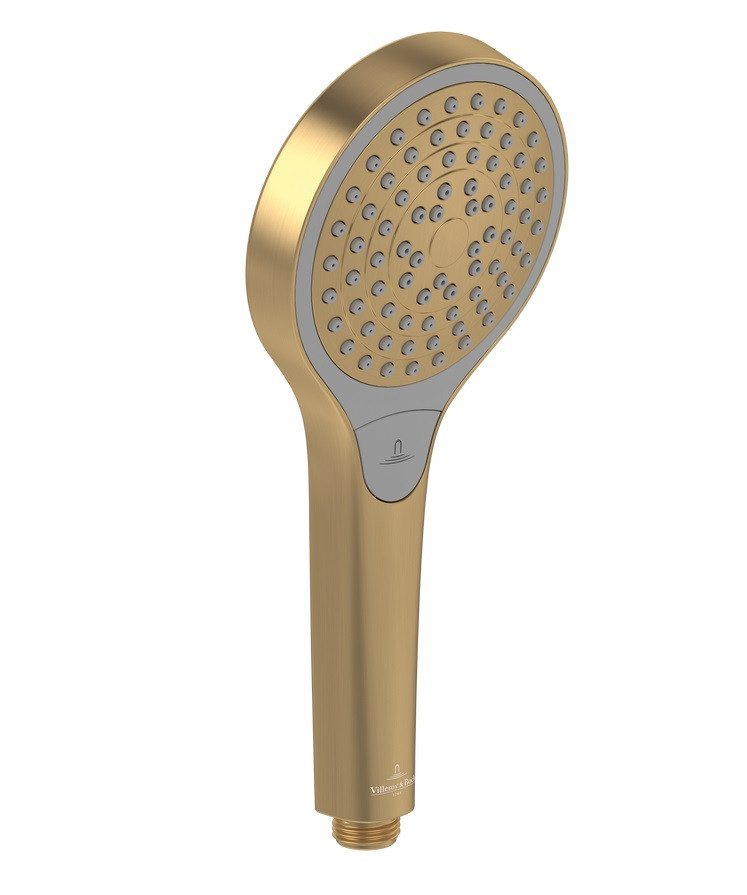 Villeroy&Boch Verve Showers słuchawka prysznicowa 3 funkcyjna złoty szczotkowany TVS10900100076