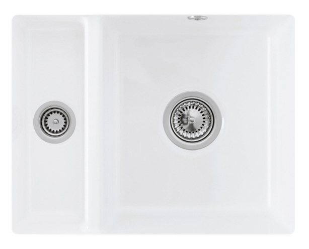 Villeroy&Boch Subway 60XU zlewozmywak ceramiczny 1,5 komory podwieszanej Snow White CeramicPlus 675802KG