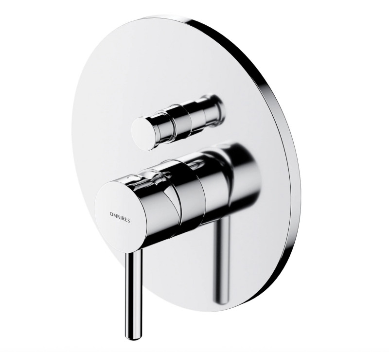 Omnires Y element natynkowy baterii prysznicowo-wannowej podtynkowej chrom połysk Y1235ROCR