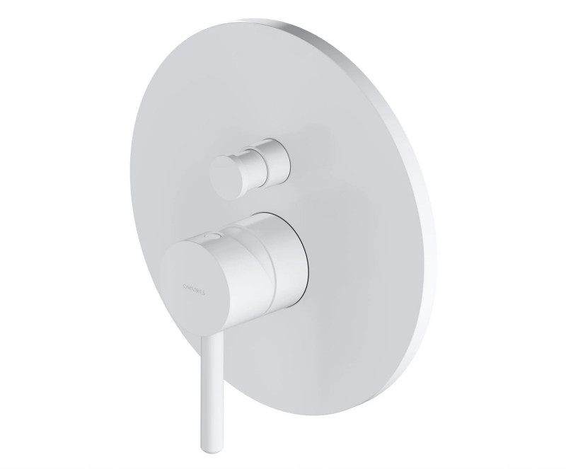 Omnires Y element natynkowy baterii prysznicowo-wannowej podtynkowej biały mat Y1235ROWM