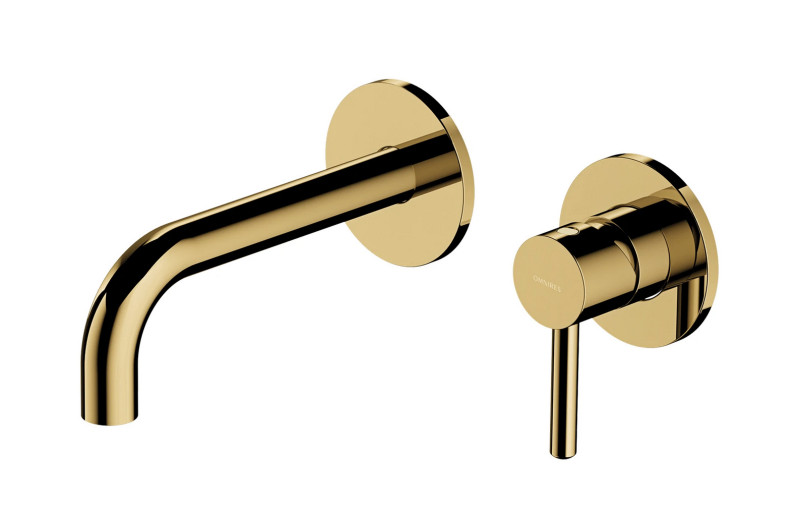 Omnires Y element zewnętrzny bateria umywalkowa podtynkowa złoty gold Y1215HROGL