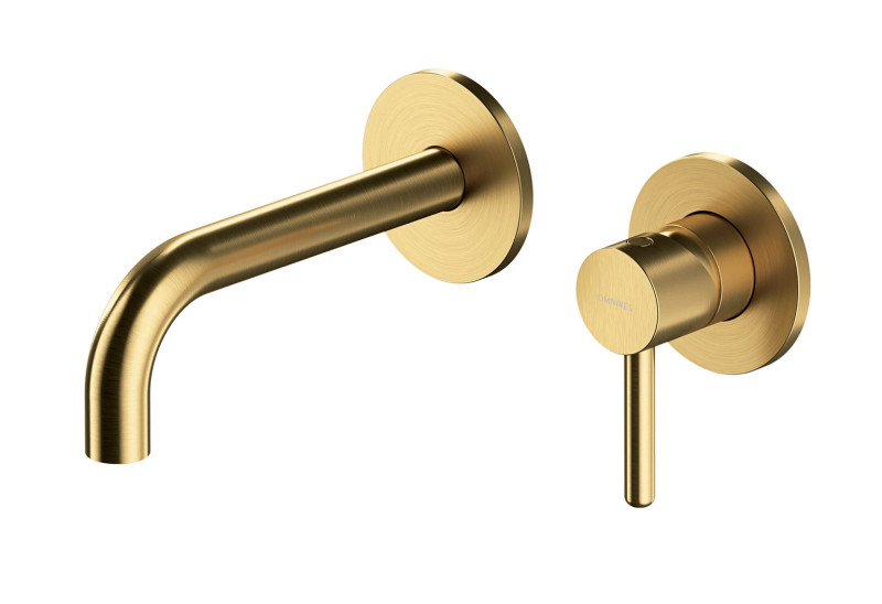 Omnires Y element zewnętrzny bateria umywalkowa podtynkowa złoty szczotkowany brushed gold Y1215HROGLB