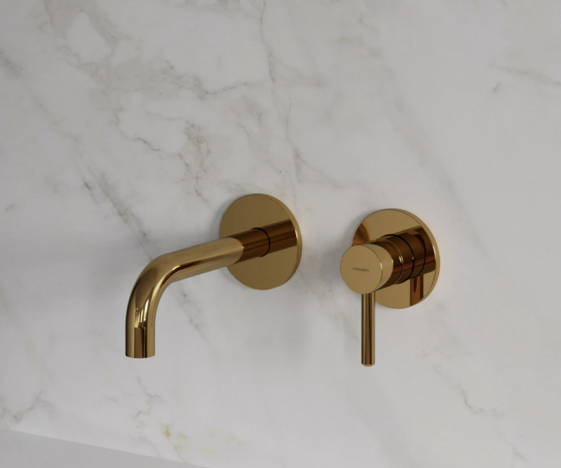 Omnires Y element zewnętrzny bateria umywalkowa podtynkowa złoty szczotkowany brushed gold Y1215HROGLB