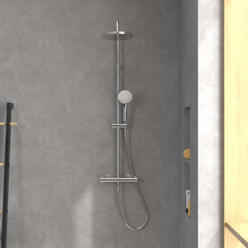 Villeroy&Boch Universal Showers termostatyczny zestaw prysznicowy z deszczownicą chrom połysk TVS10900200061
