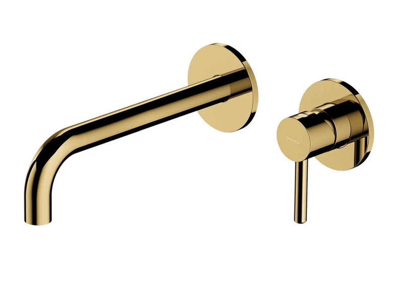 Omnires Y element zewnętrzny bateria umywalkowa podtynkowa 21,5 cm gold złoty połysk Y1215HLROGL