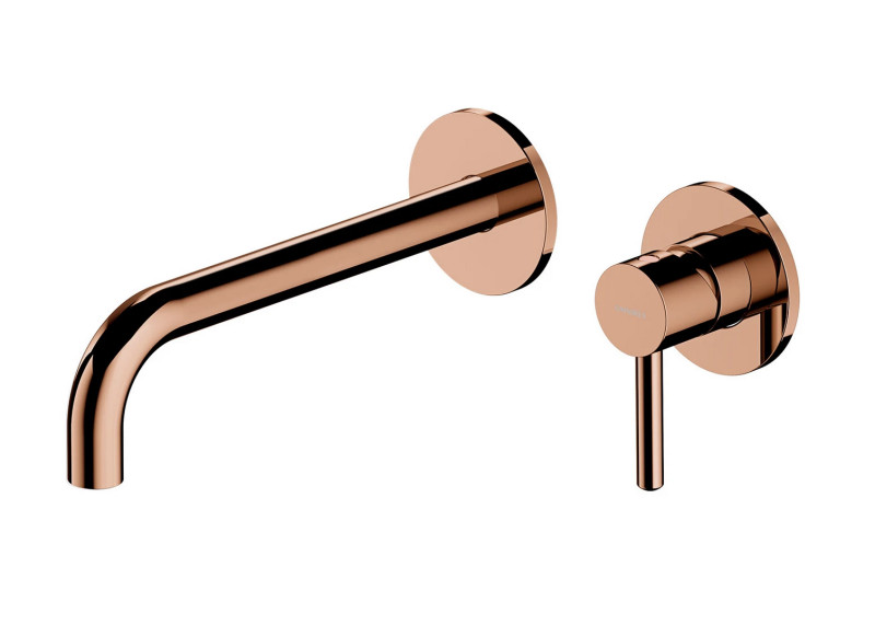 Omnires Y element zewnętrzny bateria umywalkowa podtynkowa 21,5 cm cooper miedź polerowana Y1215HLROCP