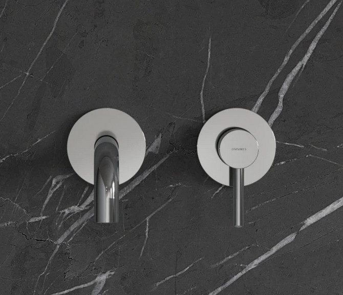 Omnires Y element zewnętrzny bateria umywalkowa podtynkowa 21,5 cm chrom połysk Y1215HLROCR