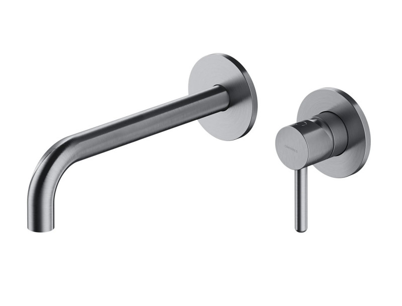 Omnires Y element zewnętrzny bateria umywalkowa podtynkowa 21,5 cm nikiel szczotkowany Y1215HLRONI