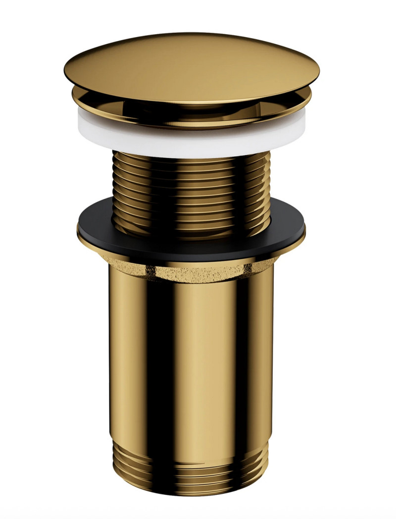 Omnires korek klik-klak do umywalki bez przelewu złoty A716GL