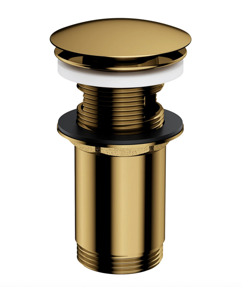 Omnires korek klik-klak do umywalki z przelewem złoty A706GL