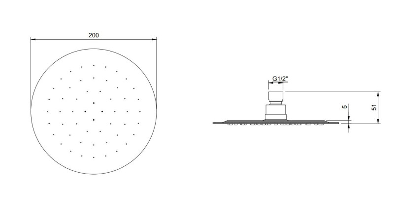 Villeroy&Boch Universal Showers deszczownica głowica prysznicowa okrągła 20x20 chrom połysk TVC00040120061