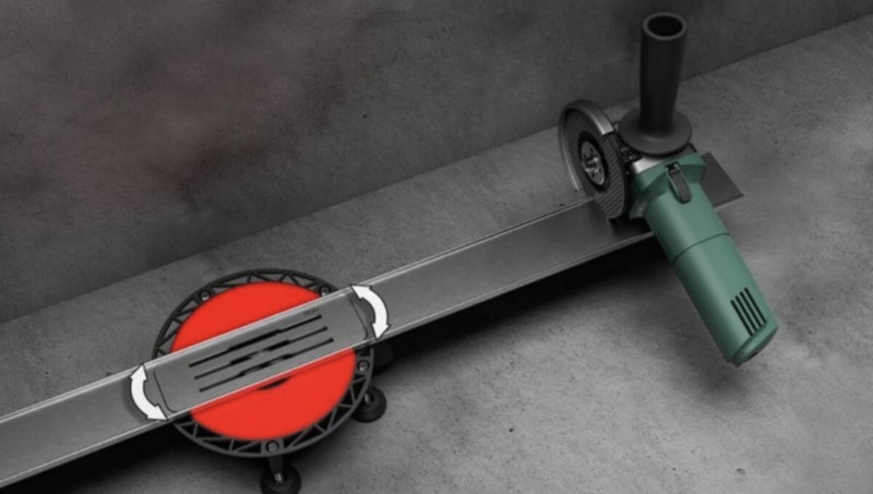 Tece TeceLineo Set 100 odpływ liniowy na wymiar 40-100 cm odwodnienie liniowe stal nierdzewna szczotkowana 15301100