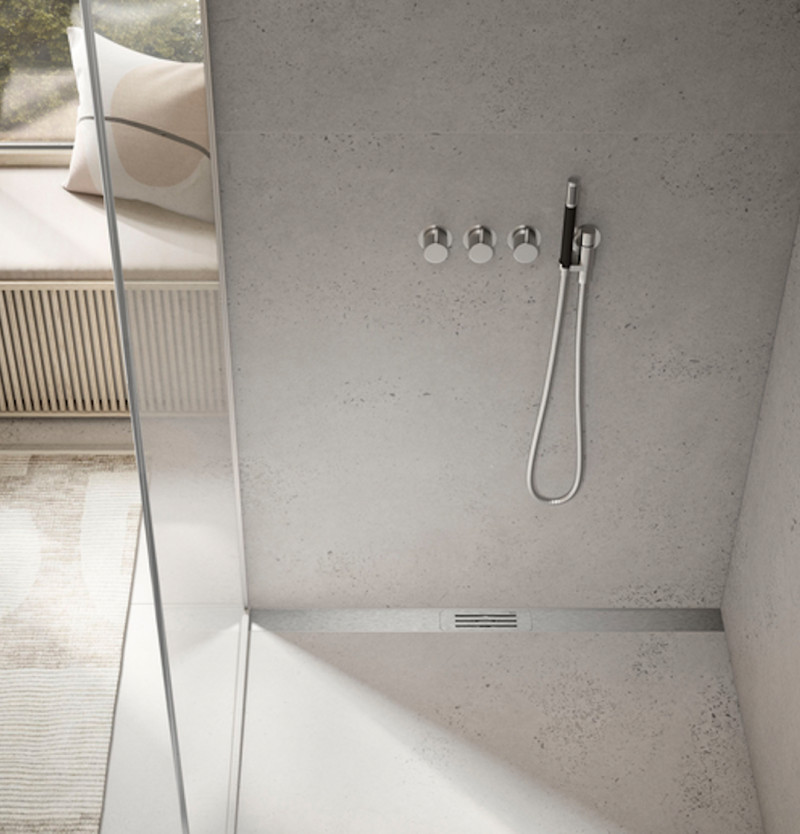 Tece TeceLineo Set 100 odpływ liniowy na wymiar 40-100 cm odwodnienie liniowe stal nierdzewna szczotkowana 15301100