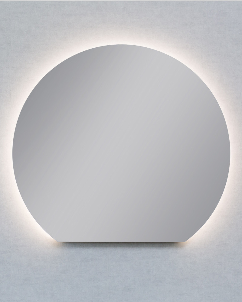 Kraft CORTE 120 A Lustro ściete koło, ścięty okrąg 120x105 cięciwa 80 cm podświetlane ambiente barwa ciepła 3000K LED COB 15.46.23.120x105