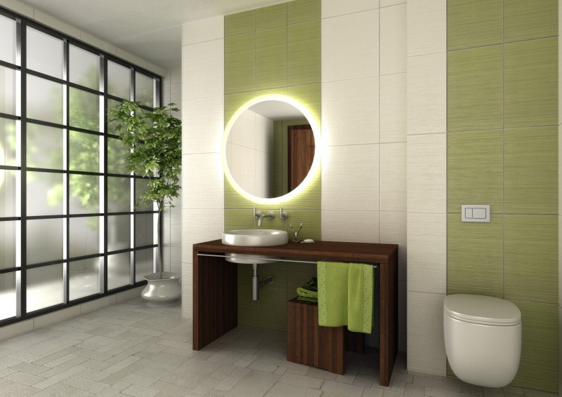 Kraft ATUM Lustro okrągłe fi 100 cm z podświetleniem LED barwa ciepła 3000K LED COB 15.02.23.100