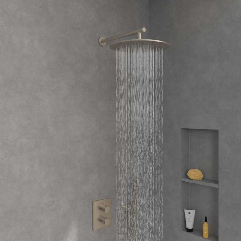 Villeroy&Boch Universal Showers deszczownica głowica prysznicowa okrągła 35x35 nikiel szczotkowany TVC00000300064