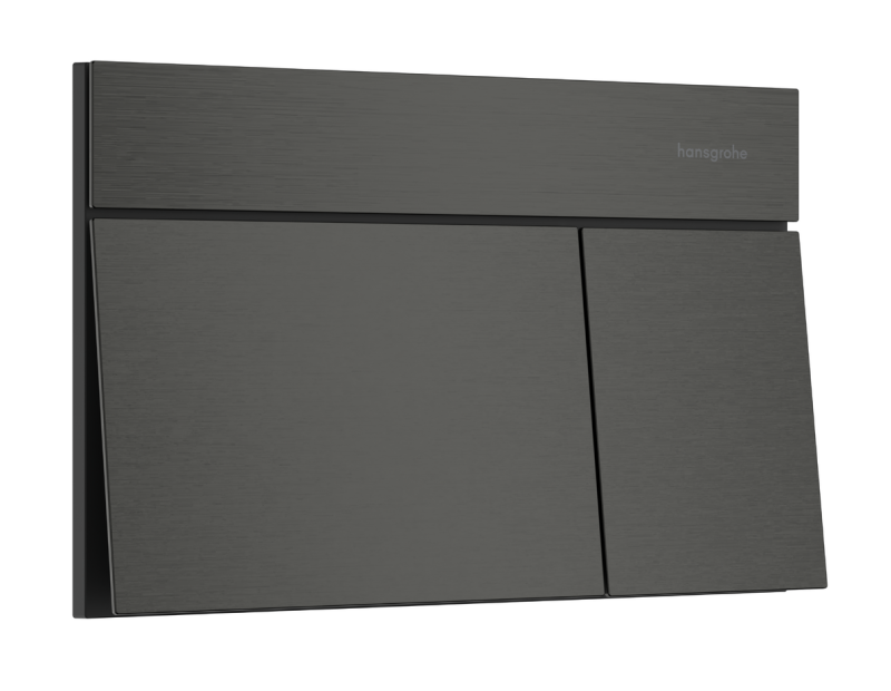 Hansgrohe iFrame Element E przycisk spłukujący WC czarny chrom szczotkowany 66003340