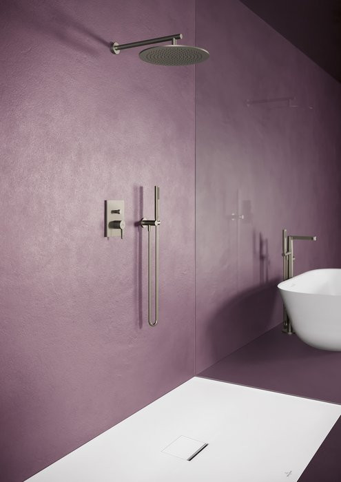 Villeroy&Boch Universal Showers ramię prysznicowe ścienne 40 cm nikiel szczotkowany TVC00045351064