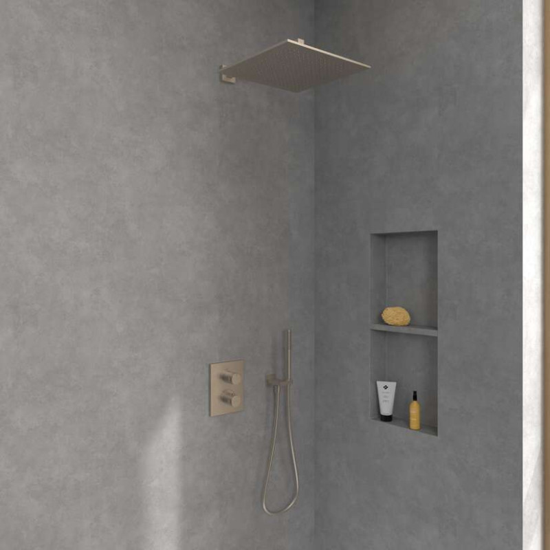 Villeroy&Boch Universal Showers deszczownica głowica prysznicowa kwadratowa 35x35 nikiel szczotkowany TVC00000600064