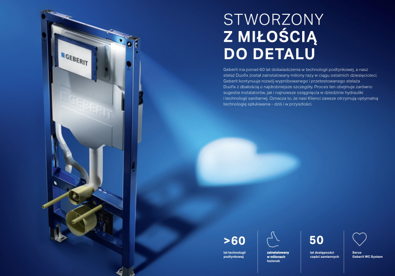 Geberit Duofix Sigma H114 stelaż do WC głębokość 8cm 111.796.00.2