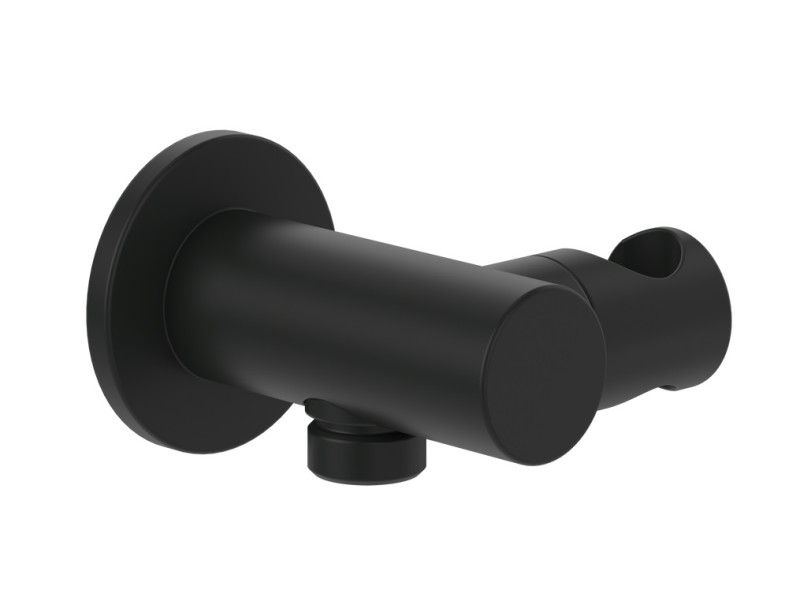 Villeroy&Boch Universal Showers przyłącze kątowe z uchwytem czarny matowy TVC000462000K5