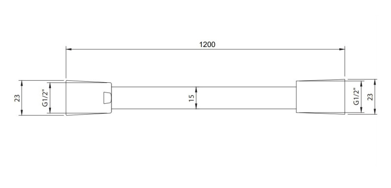 Villeroy&Boch Universal Showers wąż prysznicowy 120 cm chrom połysk TVC00003500061
