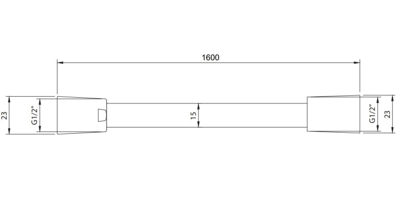 Villeroy&Boch Universal Showers wąż prysznicowy 160 cm chrom połysk TVC00003400061