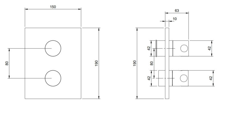 Villeroy&Boch termostatyczna bateria podtynkowa 2-drożna nikiel szczotkowany TVD00065300064
