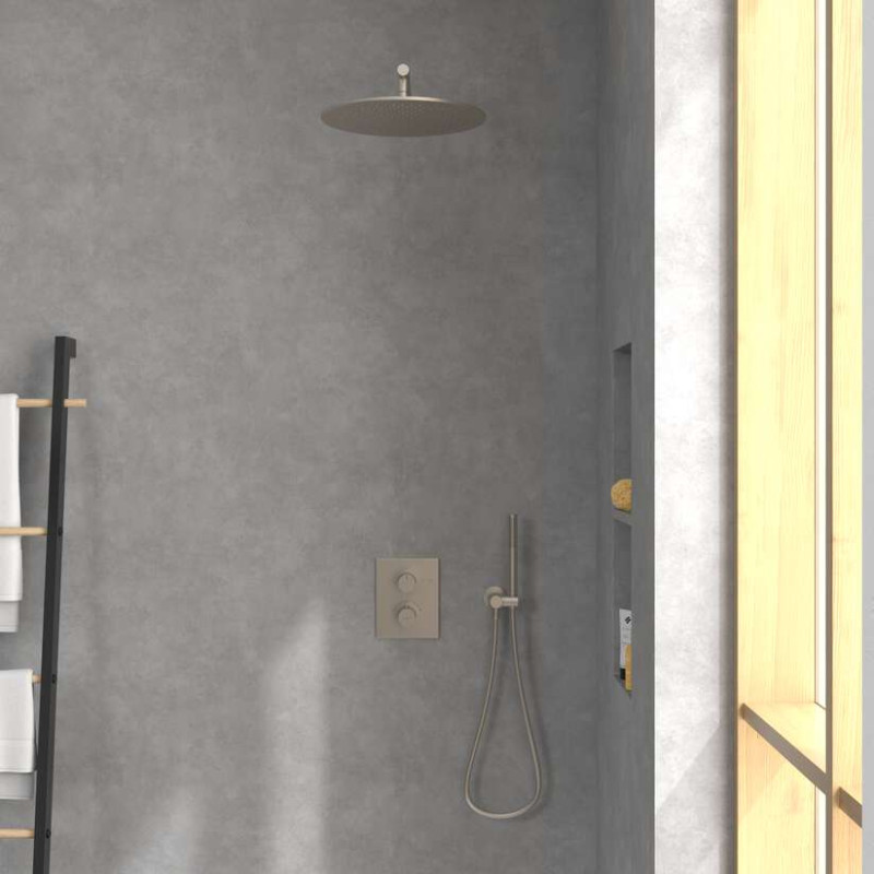 Villeroy&Boch termostatyczna bateria podtynkowa 2-drożna nikiel szczotkowany TVD00065300064