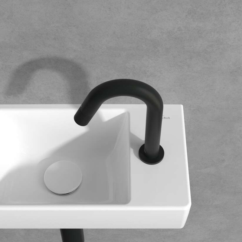 Villeroy&Boch bateria umywalkowa do zimnej wody czarny matowy TVW000004000K5