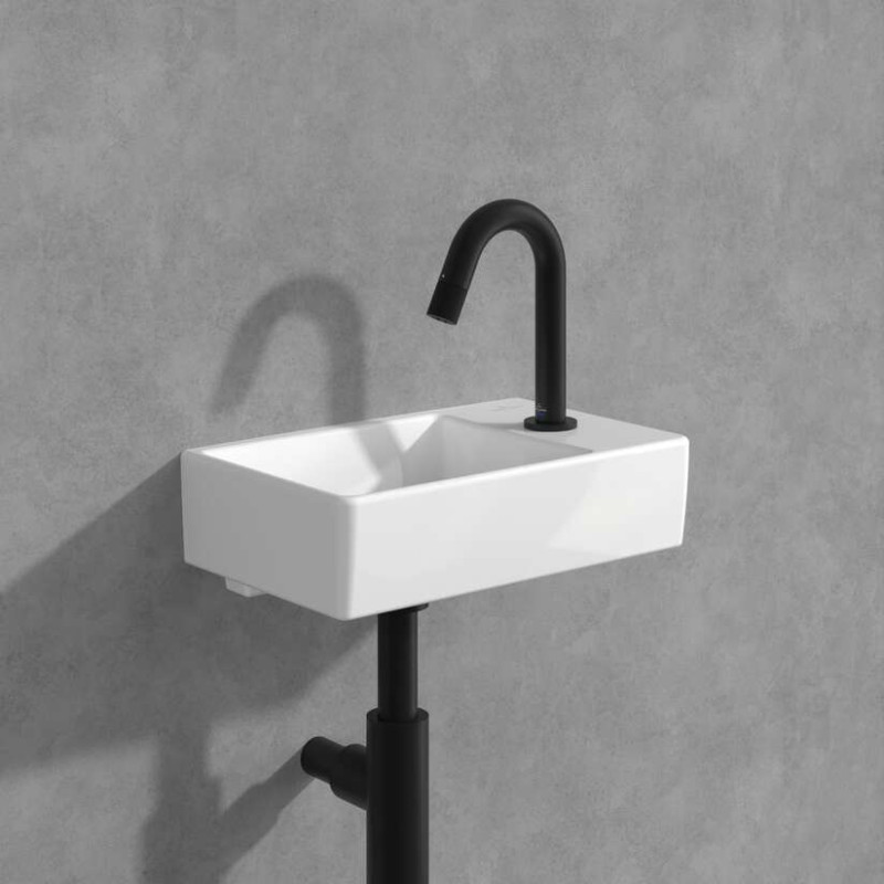 Villeroy&Boch bateria umywalkowa do zimnej wody czarny matowy TVW000004000K5