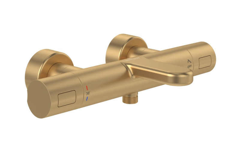 Villeroy&Boch Universal termostatyczna bateria wannowa ścienna złoty szczotkowany TVT00000100076