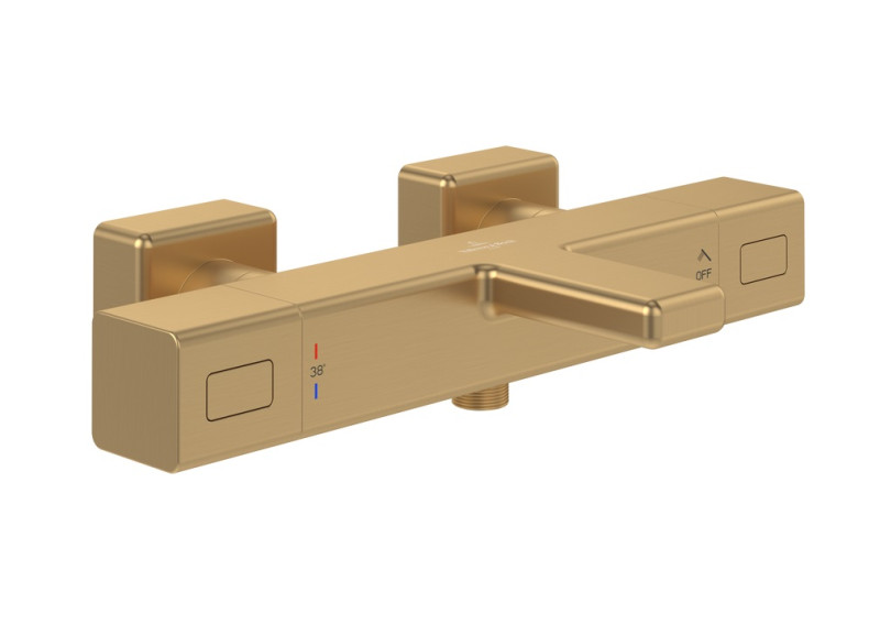 Villeroy&Boch Universal termostatyczna bateria wannowa ścienna złoty szczotkowany TVT00000200076