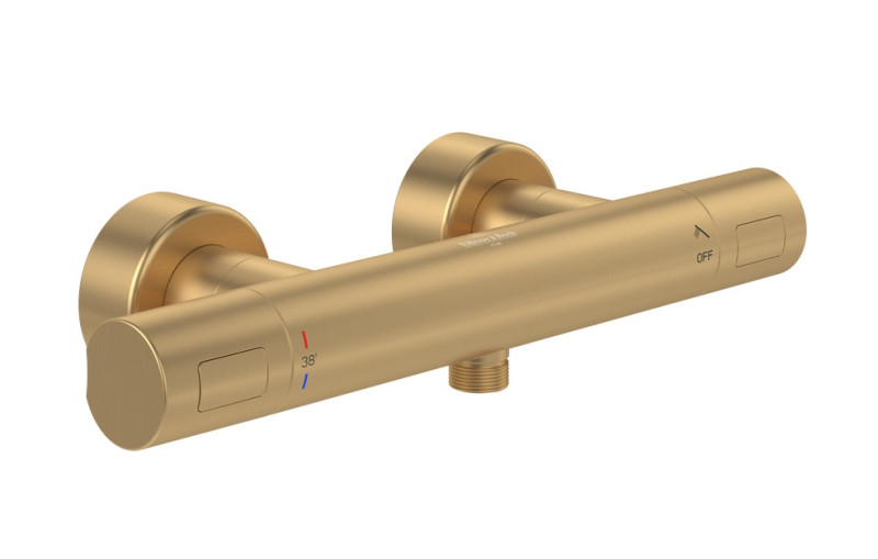 Villeroy&Boch Universal termostatyczna bateria prysznicowa ścienna złoty szczotkowany TVS00001700076