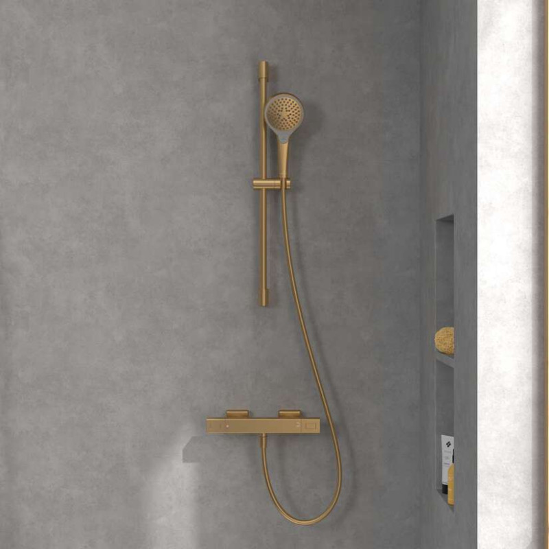 Villeroy&Boch Universal termostatyczna bateria prysznicowa ścienna złoty szczotkowany TVS00001800076