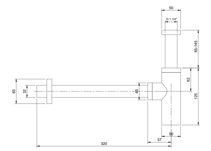Villeroy&Boch Universal syfon umywalkowy dekoracyjny okrągły chrom połysk TVC00000400061