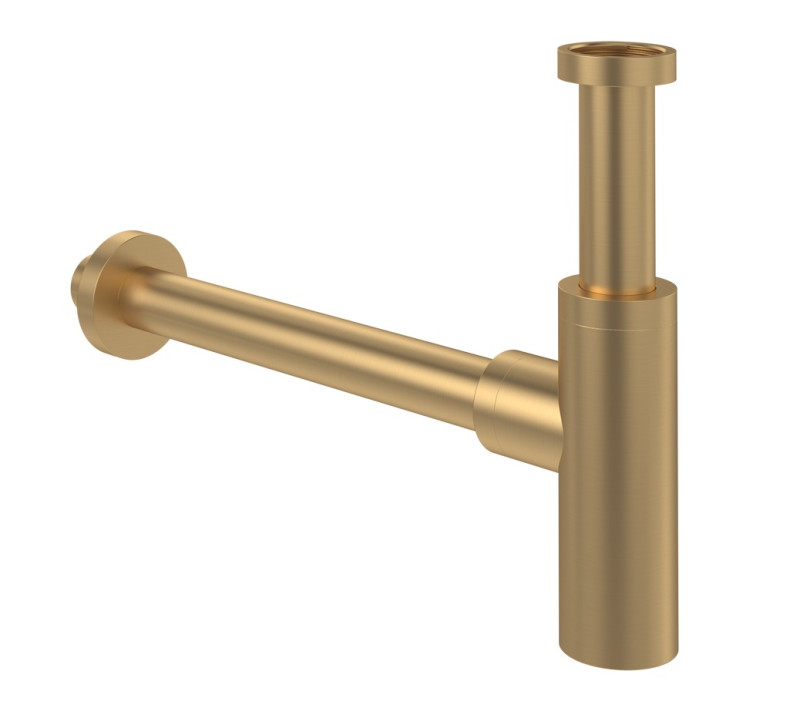 Villeroy&Boch Universal syfon umywalkowy dekoracyjny okrągły złoty szczotkowany TVC00000400076