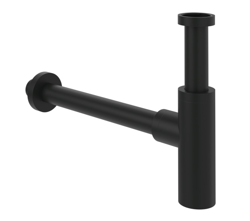 Villeroy&Boch Universal syfon umywalkowy dekoracyjny okrągły czarny matowy TVC000004000K5