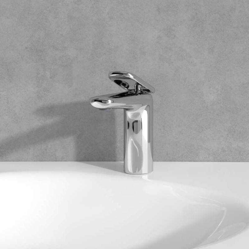 Villeroy&Boch Antao bateria umywalkowa z korkiem klik-klak chrom połysk TVW11100300061