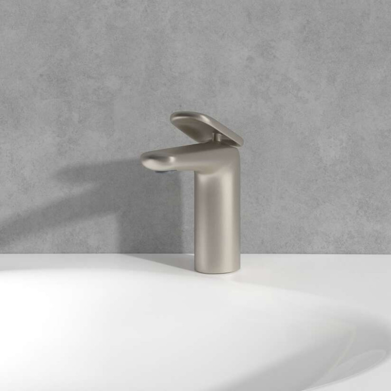 Villeroy&Boch Antao bateria umywalkowa z korkiem klik-klak nikiel szczotkowany TVW11100300064