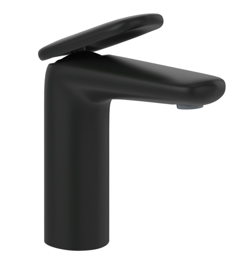 Villeroy&Boch Antao bateria umywalkowa z korkiem klik-klak czarny matowy TVW111003000K5