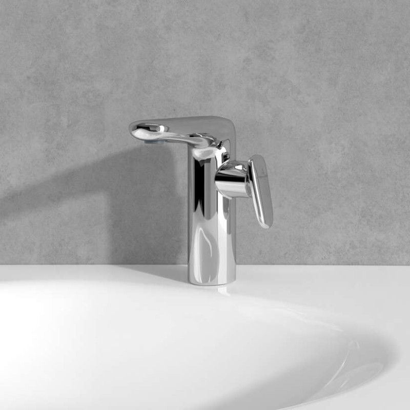 Villeroy&Boch Antao bateria umywalkowa z korkiem klik-klak chrom połysk TVW11100400061