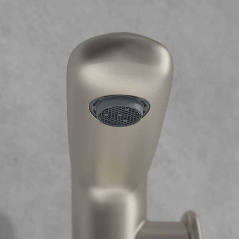 Villeroy&Boch Antao bateria umywalkowa z korkiem klik-klak nikiel szczotkowany TVW11100400064