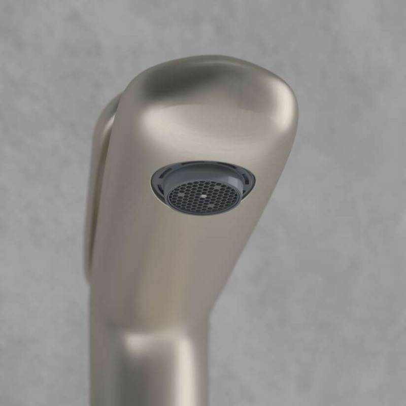 Villeroy&Boch Antao bateria umywalkowa wysoka z korkiem klik-klak nikiel szczotkowany TVW11100500064