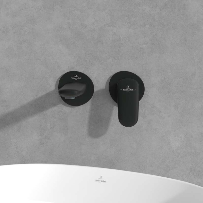 Villeroy&Boch Antao bateria umywalkowa podtynkowa czarny matowy TVW111002000K5