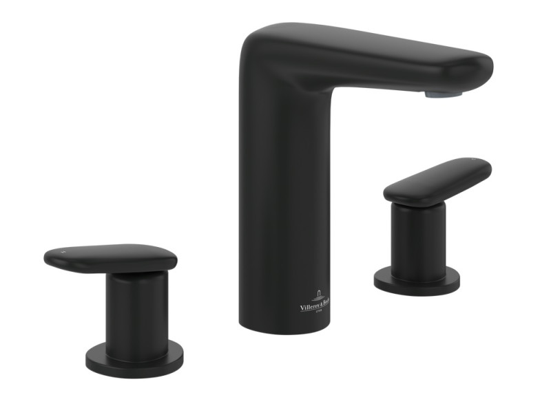 Villeroy&Boch Antao bateria umywalkowa trzyotworowa czarny matowy TVW111001000K5
