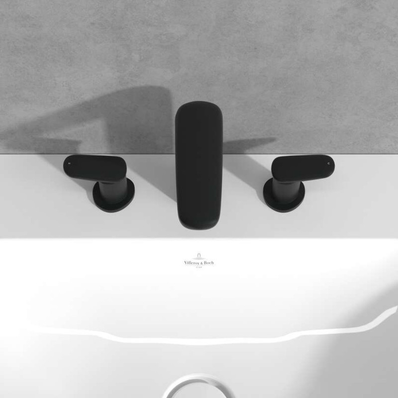 Villeroy&Boch Antao bateria umywalkowa trzyotworowa czarny matowy TVW111001000K5