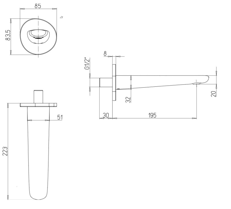 Villeroy&Boch Antao wylewka wannowa chrom połysk TVT11100300061