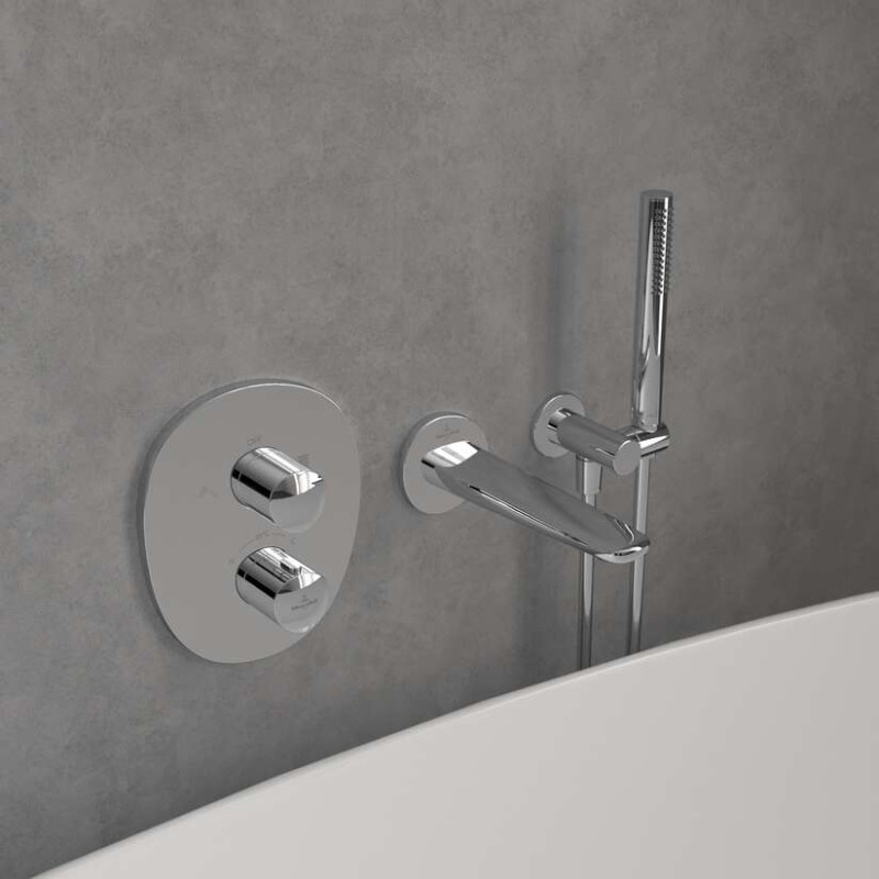 Villeroy&Boch Antao termostatyczna bateria podtynkowa 2-drozna chrom połysk TVS11100200061